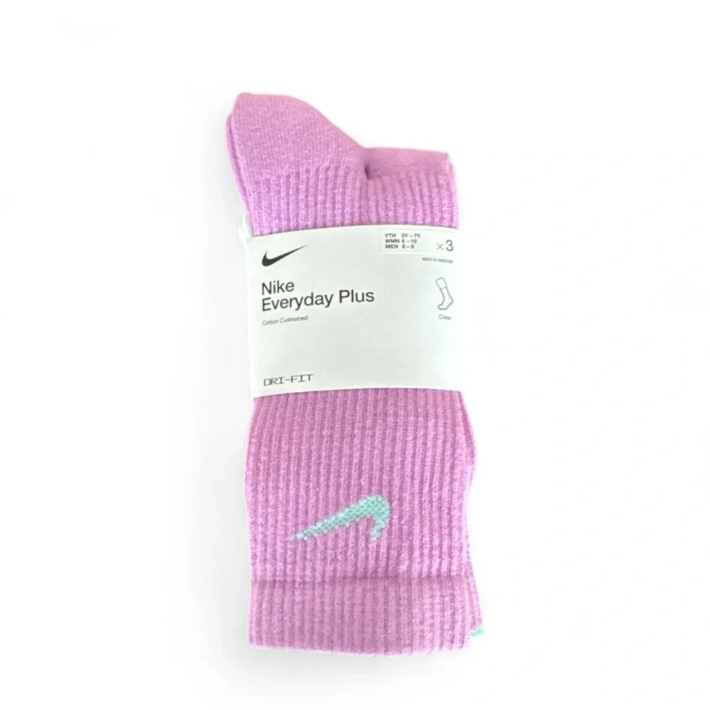 Nike Everyday Cotton Cushioned DRI FIT Crew Socks Unisex